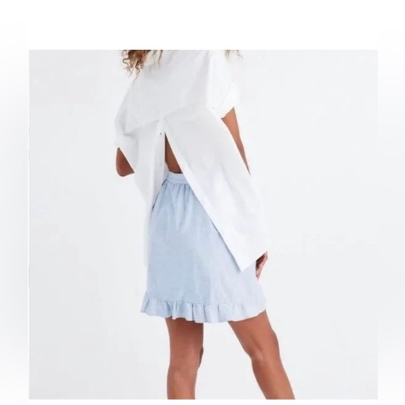Madewell Meadow Ruffle Skirt size 10 - Picture 3 of 3